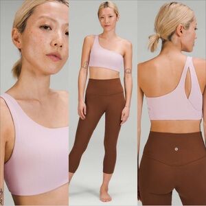 Lululemon Ribbed Nulu Asymmetrical Yoga Bra *Light Support, A/B Cup